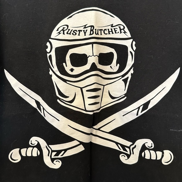 Rusty Butcher skull graphic tee - M - Picture 4 of 5